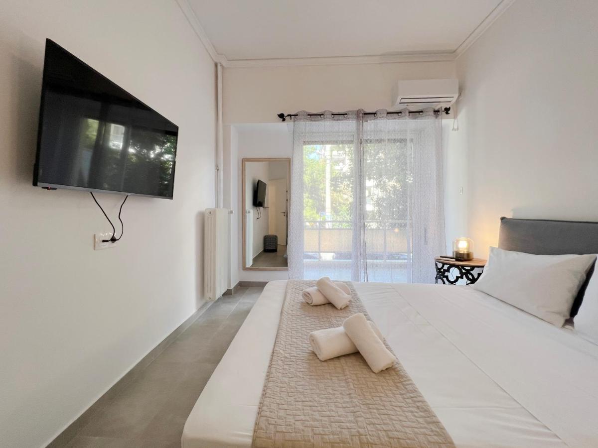 아테네 Mouson Modern 80Sqm Apt Next To Edem Beach 아파트 외부 사진